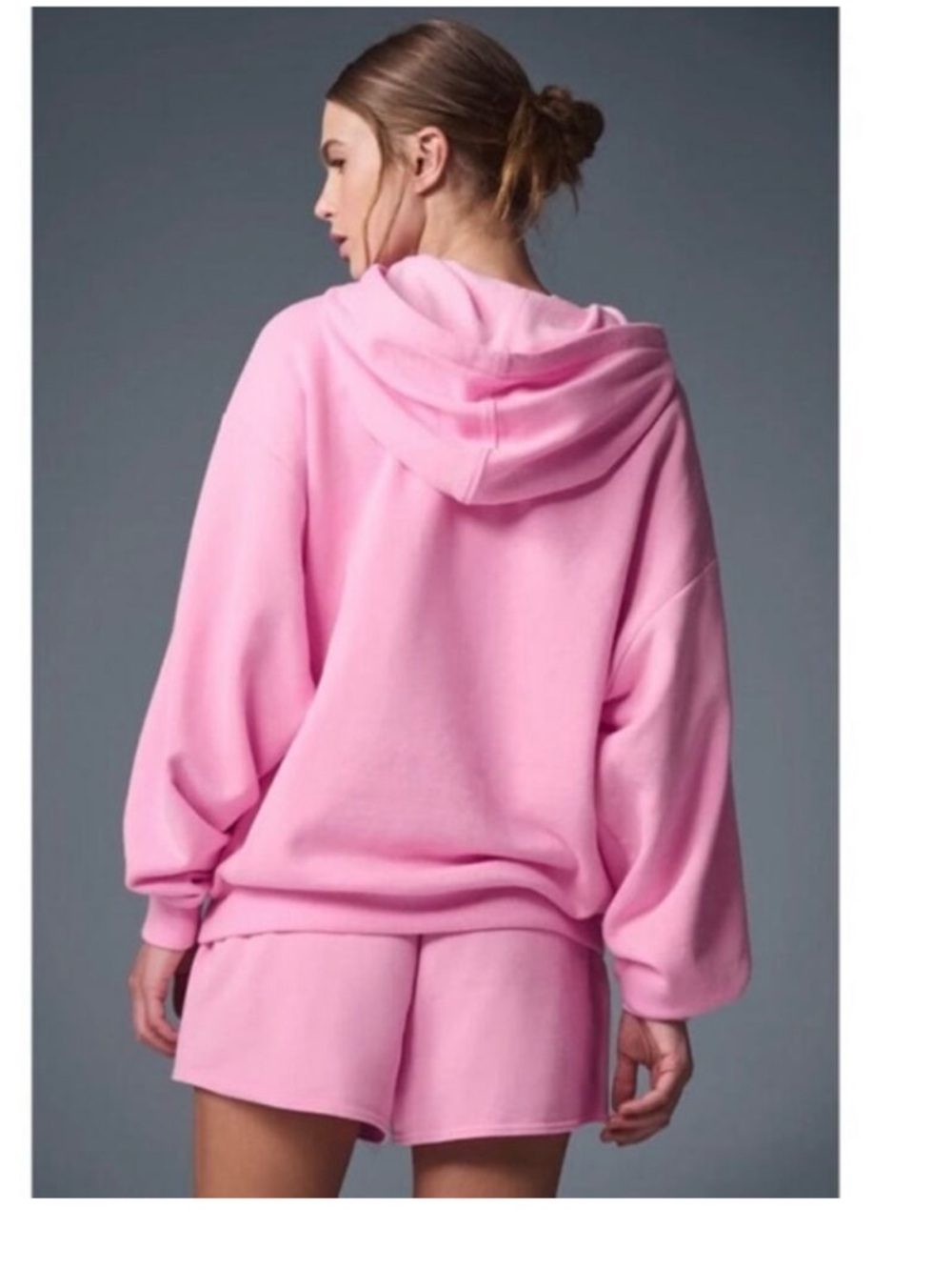 ALO Yoga Pink Cozy Hoodie Sweatshirt - Picture 2 of 2